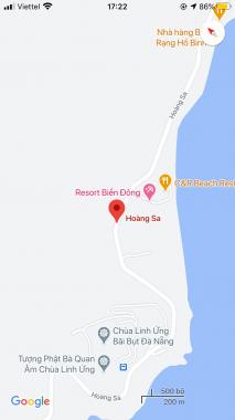 Bán đất đường Hoàng Sa, Phường Thọ Quang, Quận Sơn Trà DT: 326 m2. Giá: 66.8 tỷ
