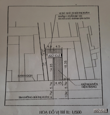 Bán khách sạn HCM, Quận 1, Bùi Thị Xuân, 92,8m2, 1 hầm + 8 tầng, 26p