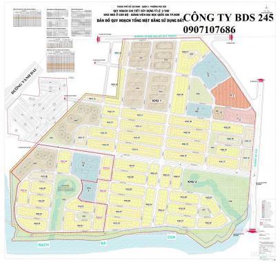 Siêu thị đất dự án Đại Học Quốc Gia 245, đường Gò Cát, Phú Hữu, Quận 9. Hỗ trợ pháp lí