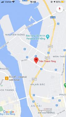 Bán lô đất 2 mặt tiền đường Trần Thánh Tông, phường Nại Hiên Đông, Sơn Trà DT: 190 m2. Giá: 10,5 tỷ