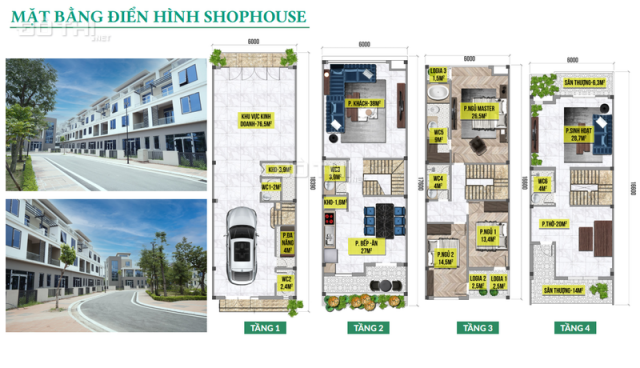 Cần bán shophouse hướng Đông Bắc vị trí khe thoáng - Khu đô thị Đặng xá - CK 5% - HTLS 0%