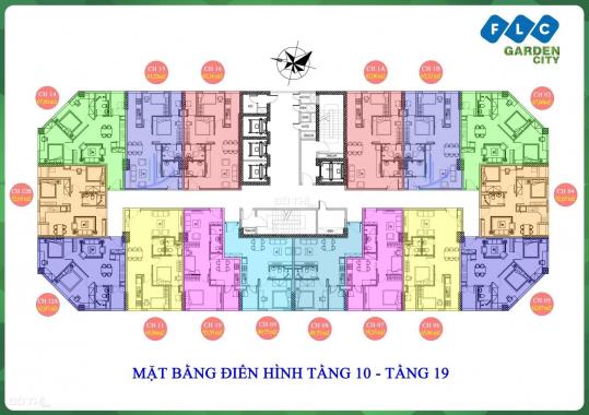 Căn thương mại 52.65m2 đẹp nhất tòa HH1 FLC Đại Mỗ bán nhanh với giá 1.4 tỷ