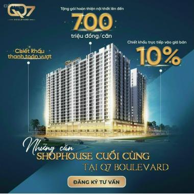 Shophouse Q7 Boulevard - Chiết khấu 10% tặng gói nội thất 400 - 700 triệu