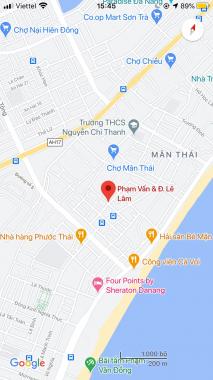Bán đất đường Lê Lâm Phạm Vấn, Phường Phước Mỹ, Quận Sơn Trà DT: 118 m2. Giá: 10,5 tỷ