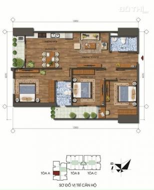 Bán căn hộ chung cư Ecolife Tây Hồ toà A dt 103.8m2 giá 33tr/m2