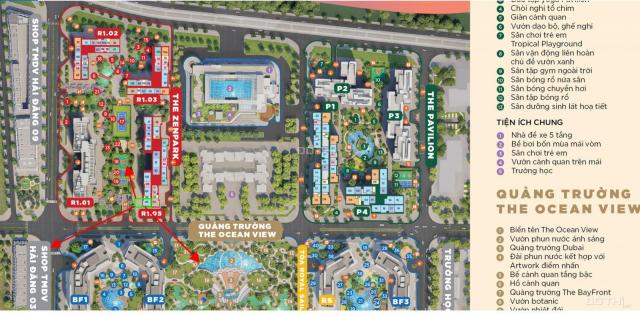 Căn góc 2PN tại tiểu khu Zenpark thiết kế sang trọng, 3.x tỷ, view quảng trường Ocean View 1.5ha
