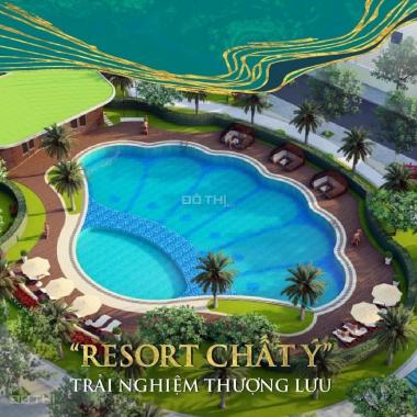 Bán 162m2 biệt thự song lập, 3 mặt thoáng, view bể bơi Resort đẹp nhất Vinhomes Star City Thanh Hoá