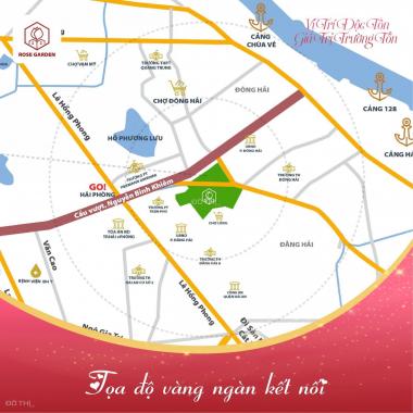 Bán đất nền dự án Vườn Hồng - Khu đô thị mới Đằng Hải, Hải An. LH: 0702.286.635