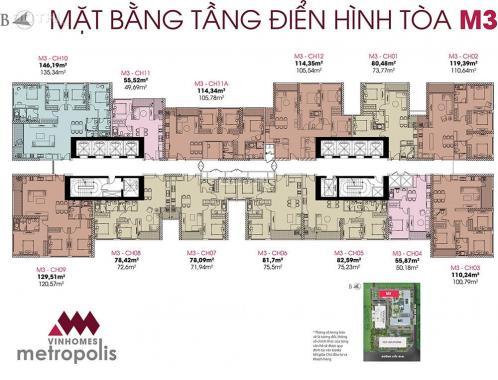 Bán căn hộ 4PN Vinhomes Metropolis Ba Đình