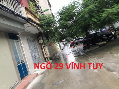 Đất ngõ Vĩnh Tuy, Hai Bà Trưng, 80m2, ô tô đỗ cửa