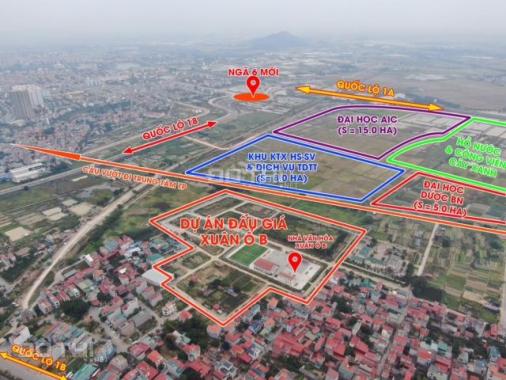 Bán đất giãn dân Xuân Ổ B, Phường Võ Cường, Bắc Ninh giá 2.6 tỷ/lô lh 0967777226