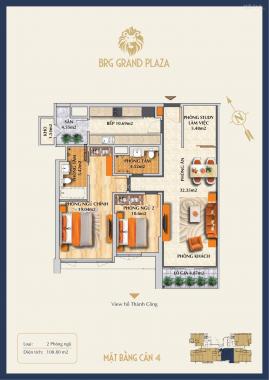 Quỹ hàng chuyển nhượng 1PN/2PN/3PN CC BRG Grand Plaza 16 Láng Hạ mới nhất, tháng 10.2021