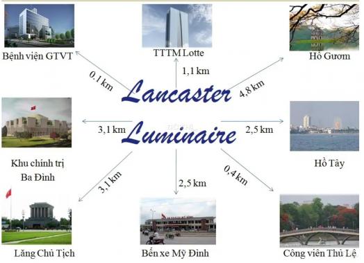 Sở hữu căn hộ dự án cao cấp Lancaster Luminaire chỉ với 3.9 tỷ, tầng cao view hồ, Ck 7% hoặc vay 0%
