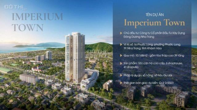 Nhận đặt chỗ căn hộ Sổ đỏ Imperium Town Nha Trang, hỗ trợ vay 0% đến khi nhận nhà