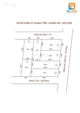 Cần bán 42m2/595 triệu bìa làng Quảng Hội, Quang Tiến, Sóc sơn. LH: 0388811362