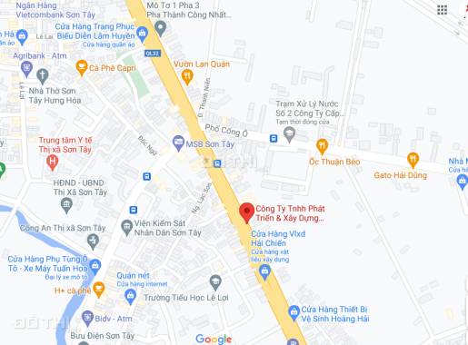 Cơ hội dành cho nhà đầu tư tại phố La Thành, Sơn Tây, Hà Nội. Mảnh đất rộng 624m2, vuông vắn