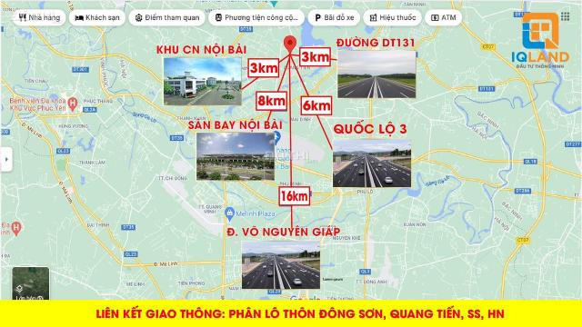 Chỉ 670tr sở hữu ngay lô góc 55m2 đường bê tông 6m tại Đông Sơn, Quang Tiến