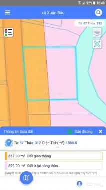 Đất mặt tiền TL 763 Xuân Bắc Đồng Nai 39x40m giá 175tr/m ngang
