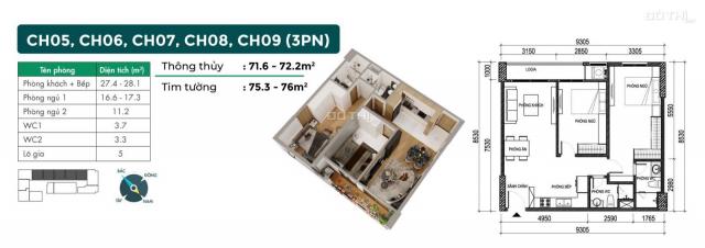 Đặt chỗ đợt 1 Phương Đông Green Homes giá từ 1,4 tỷ/căn 45 - 105m2. Sát Quận ủy Long Biên