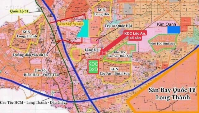 Cơ hội đầu tư đất nền Lộc An - Huyện Long Thành, Liền kề khu tái định cư sân bay, đầu tư công khủng