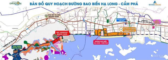 Đất nền ven đường bao biển tại TP. Cẩm Phả, Quảng Ninh DT 108m2 mặt tiền 6m cách biển 100m