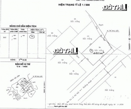 Bán lô đất Quận 2, DT 1682m2 thổ cư công nhận, gồm 3 sổ, giá 285tr/m2