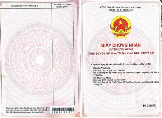 Siêu phẩm đất nền khu công nghiệp Đất Đỏ 4 lô cánh chủ - Cơ hội X2, X3 tài sản - Giá bán từ 930tr