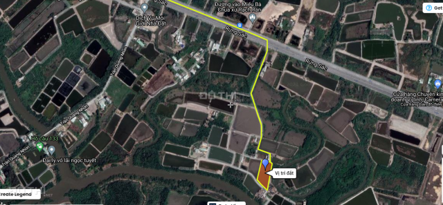 (cần ra gấp) đất Cần Giờ, Xã Bình Khánh, 2785m2 chỉ 2,12 tr/m2. Cách đường Rừng Sác chỉ 250m