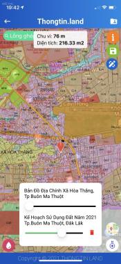 Bán đất vị trí đẹp 2 mặt tiền xã Hòa Thắng - Tp Buôn Ma Thuột - Tỉnh Đắk Lắk