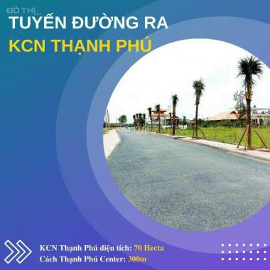 Bán 120m2 thổ cư đối diện trường mầm non trên đường vào KCN Thạnh Phú