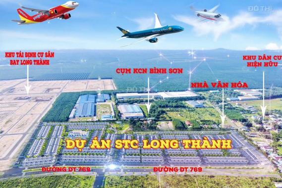 Đất nền sổ hồng riêng thổ cư 100% liền kề sân bay Long Thành, DT 5x20m, không giới hạn thời gian XD