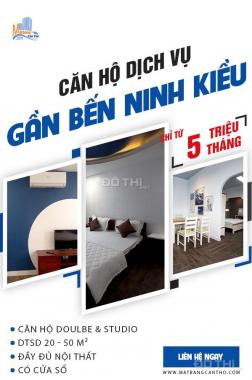 Cho thuê căn hộ dịch vụ đầy đủ tiện nghi gần bến Ninh Kiều Cần Thơ