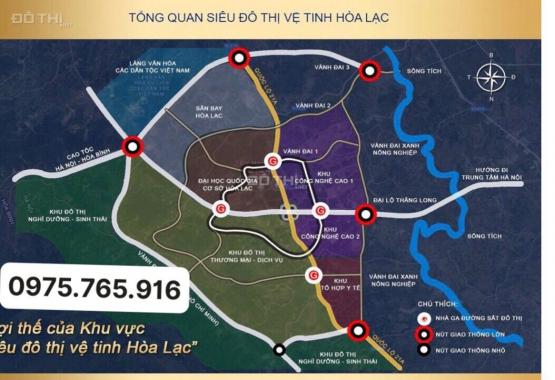 Bán đất tại dự án KCN Thạch Thất - Quốc Oai, Thạch Thất, Hà Nội diện tích 90m2 giá 25 triệu/m2