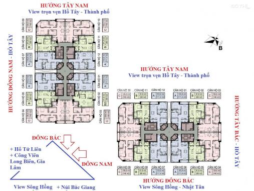 Bán căn penhouse D'. Le Roi Soleil 59 Xuân Diệu 234m2 từ 27 tỷ view toàn cảnh Hồ Tây tầng cao