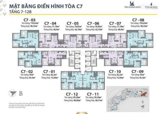 Bán căn hộ 2PN 2WC - view bể bơi - full nội thất đẹp tone màu sáng - tầng trung. Giá 4.1 tỷ