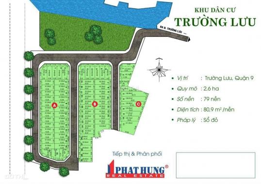 Bán đất đường Trường Lưu dự án Centana gần chợ Long Trường nền A12 (81m2) 4,2 tỷ