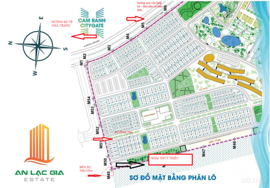 Chính chủ bán nhanh lô đất nền dự án Cam Ranh City Gate dt: 150m2 ngang 7,5x20m giá 22tr/m2