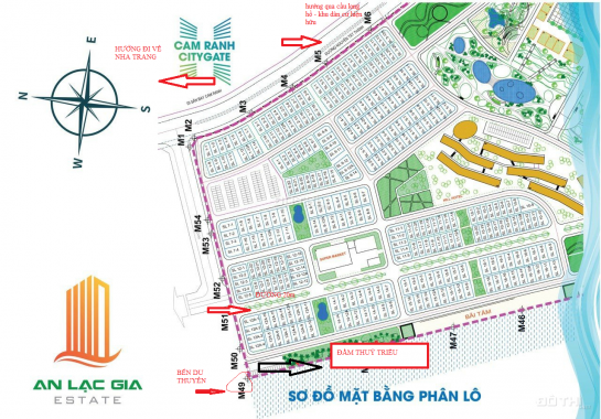 Bán căn góc 2 mặt tiền đường dự án Cam Ranh City Gate dt: 250m2 sổ hồng sở hữu lâu dài