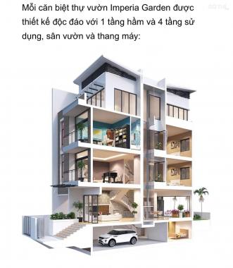 Biệt thự Imperia Garden, Nguyễn Huy Tưởng, Thanh Xuân, DT 165m2 x 5 tầng, giá 48 tỷ, LH 0989793003