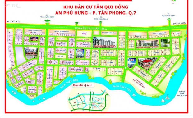 Lô góc 2 MT R16 đường 25 khu An Phú Hưng Phường Tân Phong Q7 