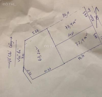 Tôi cần bán gấp siêu phẩm đất vàng mặt phố Võ Chí Công 215m2, MT 7m, vỉa hè rộng, đường 40m