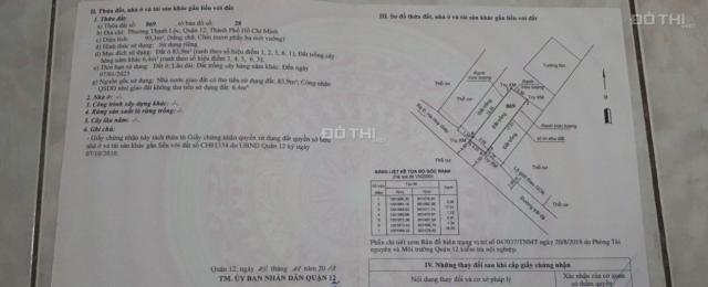 Bán đất 5x18m 90m2 1 sẹc 30m đường Hà Huy Giáp, Phường Thạnh Lộc, Quận 12