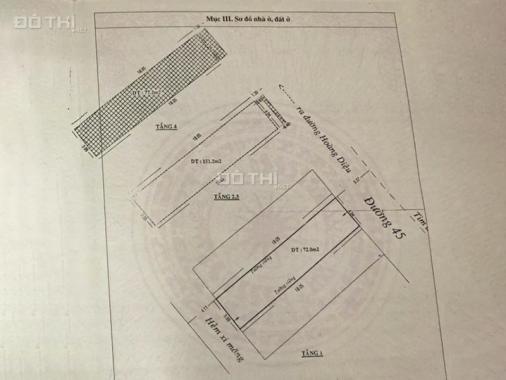 Bán nhà phố mặt tiền đường 45 tại Quận 4, 1 trệt 3 lầu 4x18m