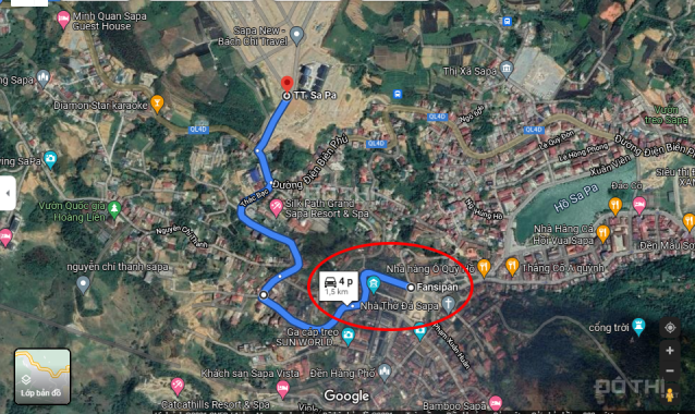 Bán đất dự án quy hoạch hành chính mới - Cách hồ Sapa 4p di chuyển - Trung tâm SaPa