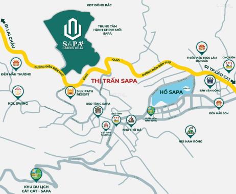 Bán đất dự án quy hoạch hành chính mới - Cách hồ Sapa 4p di chuyển - Trung tâm SaPa