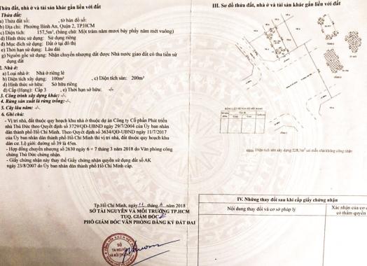 Bán nhà phố tại Thủ Đức ngay mặt tiền đường Số 39, khu Trần Não, An Khánh, Q2 cũ, 157.5m2