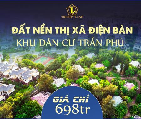 Bán đất KDC mới Điện Hoà, Điện Bàn, có sổ 695tr/lô