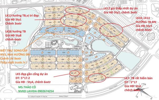 Bán nhà phố LK3, LK4, LK5 dự án Lavida Vũng Tàu, đã kí HĐMB, pháp lý đảm bảo. LH: 0902674254