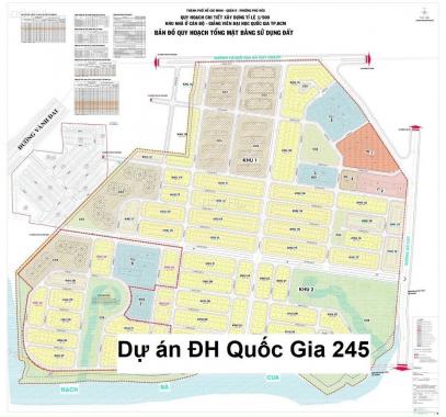 Bán nhanh đất nền dự án ĐH Quốc Gia 245 phường Phú Hữu, Quận 9 Tp. Thủ Đức. Chuẩn bị giao nền