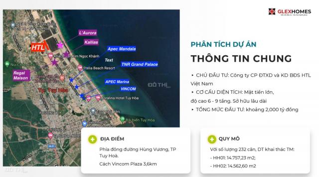 Bán nhà mặt phố tại đường Hùng Vương, Tuy Hòa, Phú Yên xây dựng 9 tầng, giá từ 7 tỷ